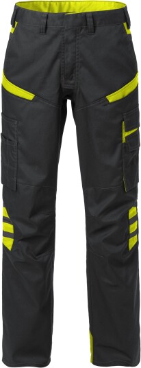 Fristads Bukser dame 2554 STFP Svart / Hi Vis Gul 38