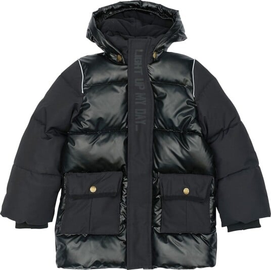 mikk-line Puffer Jacket Mix Black 104 mikk-line Puffer Jacket Mix Black 104