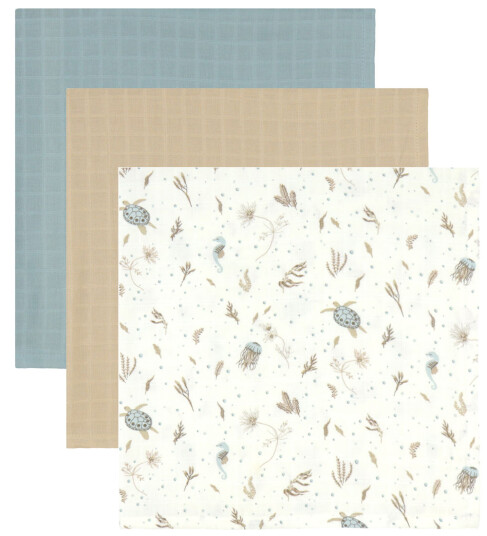 Cam Cam Copenhagen Muslin Cloth, Printed, 2 - Cream - ONE SIZE Cam Cam Copenhagen Muslin Cloth, Printed, 2 - Cream - ONE SIZE