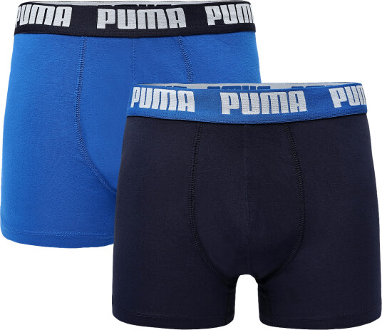 PUMA Puma Men Everyday Basic Boxers 2P Blue S