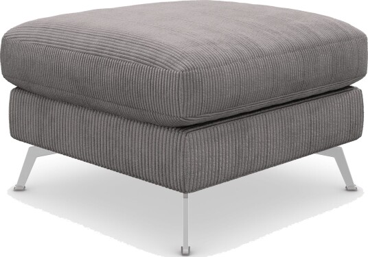 Ocean Lyx Fotskammel - Mørkegrå/Krom