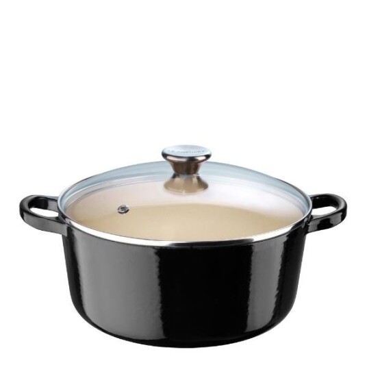 Le Creuset Gryte m/glasslokk 4,2L svart Le Creuset Gryte m/glasslokk 4,2L svart