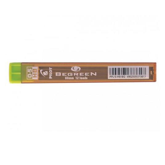 Pilot BeGreen bly refill til trykkeblyant 0,5 mm HB Resirkulert plast