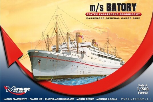 Mirage Batory Modellski Byggesett 1:500