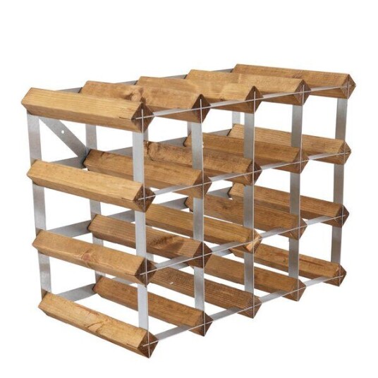 The Swedish Wine Rack Factory - Vinstativ 16 flasker montert lys eik The Swedish Wine Rack Factory - Vinstativ 16 flasker montert lys eik