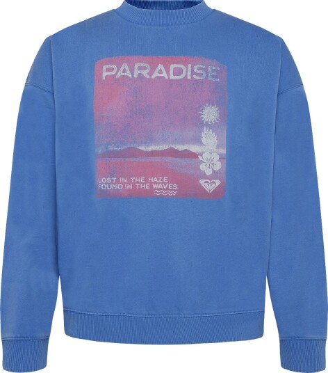 Roxy Lineup Oversized Crew Blue S Roxy Lineup Oversized Crew Blue S