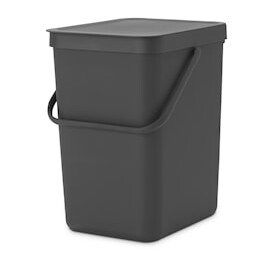 Sort & Go Avfallsbeholder Grå 25 liter