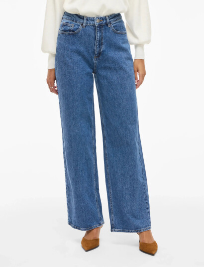 Vila Vifreya Jaf Hw Wide Jeans - Noos - Blue - 38 x 32