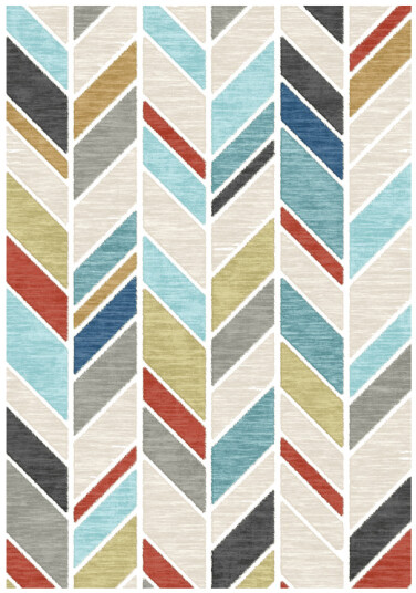 Wilton teppe Isola multi Størrelse: 200 x 280 cm