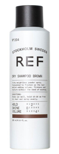 REF Tørrsjampo Brown N°204 200ml for Alle Hårtyper REF Tørrsjampo Brown N°204 200ml for Alle Hårtyper