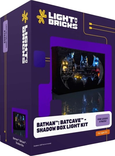 Light My Bricks Batman Batcave Shadow Box Lyssett 76252
