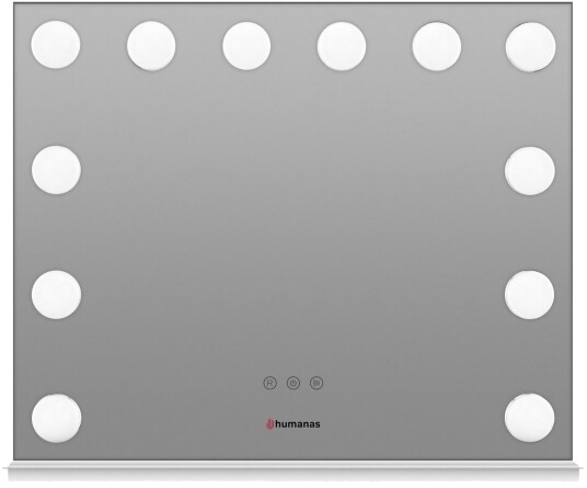Humanas HS-HM02 Sminkespeil med LED-lys - Hvit Humanas HS-HM02 Sminkespeil med LED-lys - Hvit