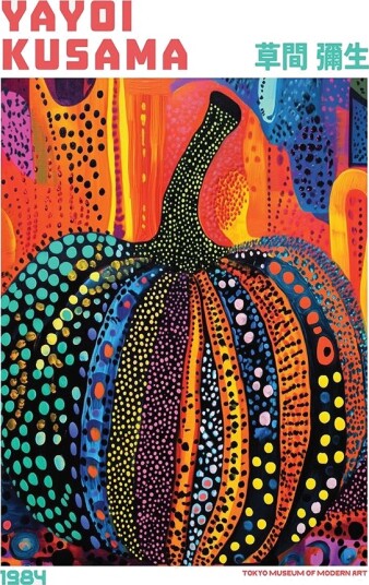 Plakat   Yayoi Kusama Gresskar
