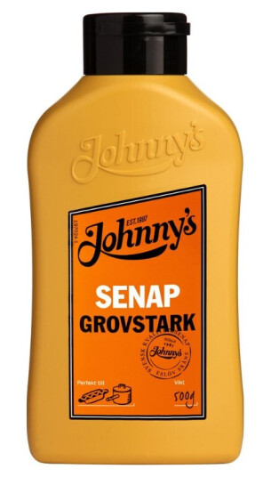 Johnnys Grovsterk Sennep 500g Johnnys Grovsterk Sennep 500g