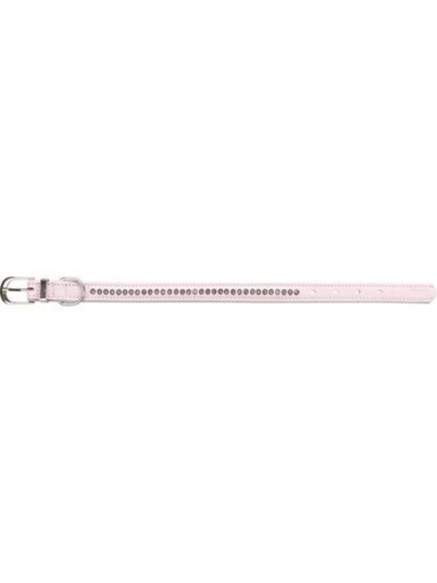 Trixie Active Comfort collar with rhine stones S: 2328 cm/15 mm pink