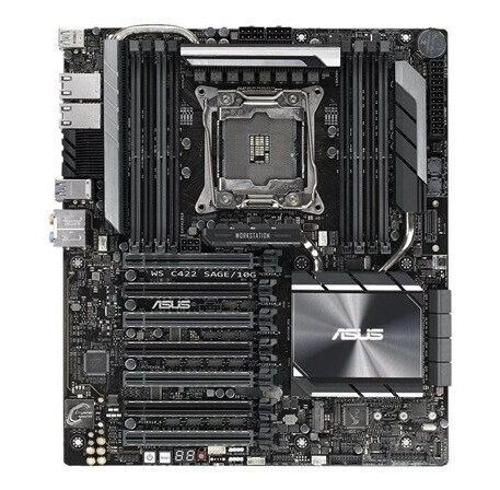 ASUS WS C422 SAGE/10G Hovedkort - Intel C422 - Intel LGA2066 socket - DDR4 RAM - SSI CEB ASUS WS C422 SAGE/10G Hovedkort - Intel C422 - Intel LGA2066 socket - DDR4 RAM - SSI CEB