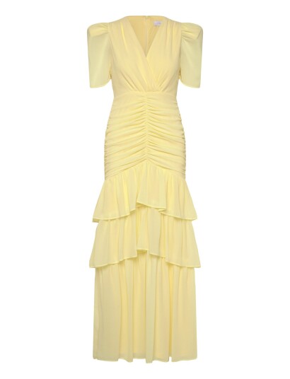 Love Lolina Jenna Maxi Dress Yellow XL Love Lolina Jenna Maxi Dress Yellow XL