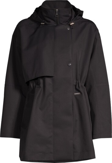 Casall Scandi Trench Rain Coat Dame Black L