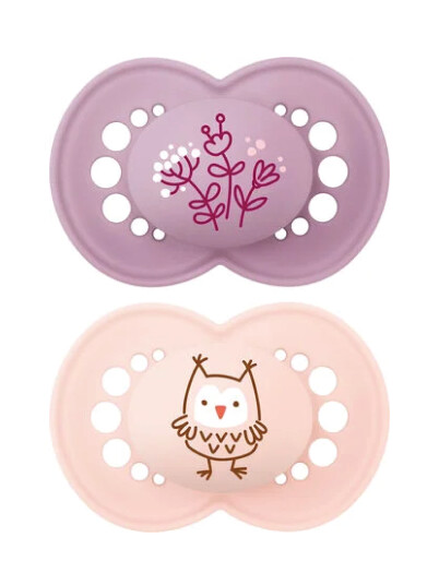 MAM Original Silk Teat narresmokk 16–36 mnd rosa 2 stk. MAM Original Silk Teat narresmokk 16–36 mnd rosa 2 stk.