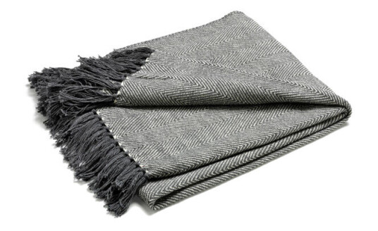 ETOL Design Fishbone pledd grå