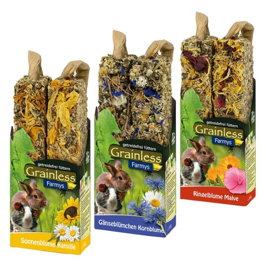Jr Farm Farmy'S Grainless Blandet Pakke 3 X 2 Stenger (140 G Hver Av 3 Sorter)