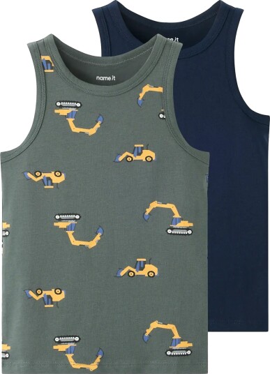 Name It Nmmtank Top 2P Excavator Noos Khaki green 92