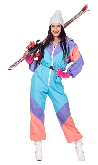 Wilbers & Wilbers 80-Talls Retro Skidress Dame Karnevalsdrakt