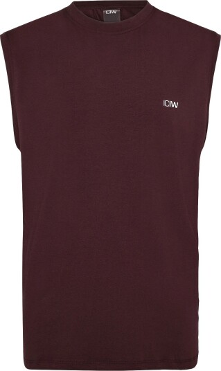 ICANIWILL Workout Sleeveless Tee M ESPRESSO XL