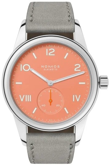 Nomos Glashütte Dameklokke N 714 Club Campus Orange/Lær Ø36 mm