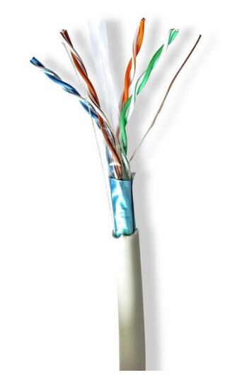 Nedis CAT6 Nettverkskabelrull 305 m Grå F/UTP Innendørs Nedis CAT6 Nettverkskabelrull 305 m Grå F/UTP Innendørs