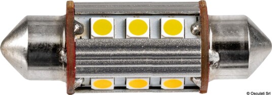 2 Festoon LED pære 39 mm 3000K 12 LED 2 Festoon LED pære 39 mm 3000K 12 LED
