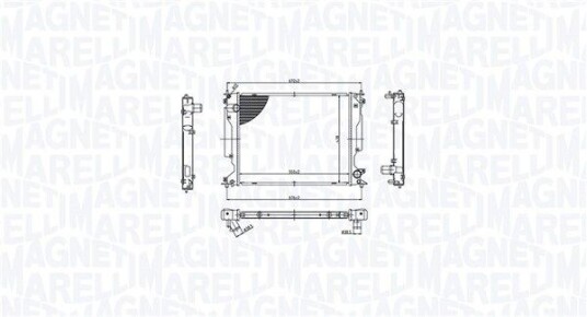 Radiator MAGNETI MARELLI 350213212400