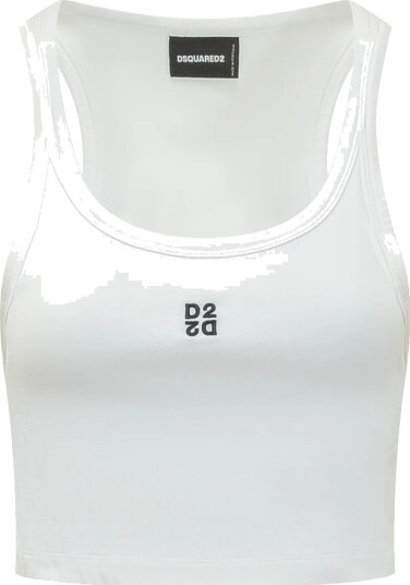 Dsquared2 Dame Topper Hvit M,