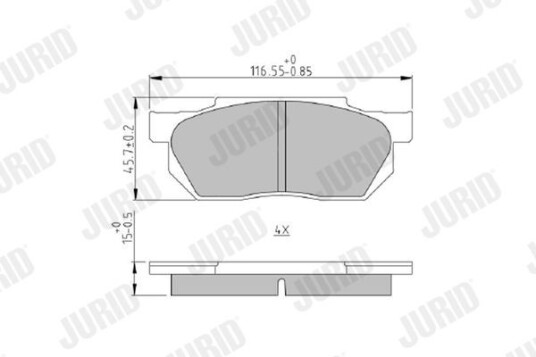 Bremseklosser JURID 572237J