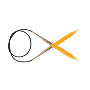 KnitPro Trendz Rundpinde Akryl 100cm 10,00mm / 39.4in US15 Orange