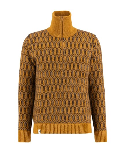 Ulvang Echo Half Zip Sweater Cathay Spice/navy Blue S Ulvang Echo Half Zip Sweater Cathay Spice/navy Blue S