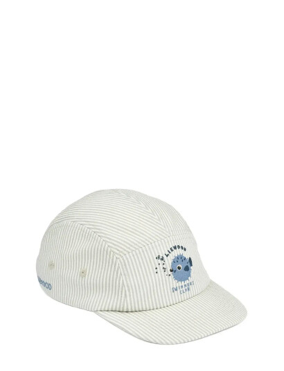 Liewood Rory Seersucker Cap   Khaki green   55