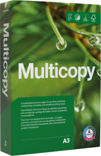 Printerpapir Multicopy Original A3 115G Hvid   500 Ark