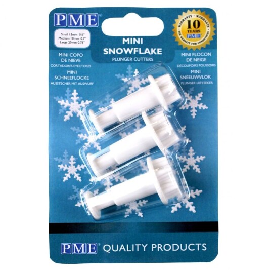 Pme Utstikkersett Mini Snøkrystall Sett/3 Pme Utstikkersett Mini Snøkrystall Sett/3