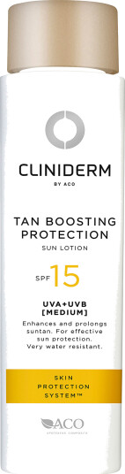 Cliniderm Tan Boosting Solkrem SPF 15 150 ml - Vannbestandig og Uparfymert
