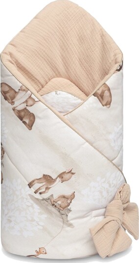 Sensillo Svøpeteppe Til Baby 75x75cm Brun Skog Sensillo Svøpeteppe Til Baby 75x75cm Brun Skog