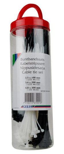 Gelia 4000267001 Buntebåndsett 700 stk. Installasjonsmaterial
