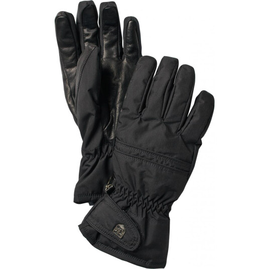 Hestra  HESTRA PRIMALOFT LEATHER FEMAL, Svart/Svart, 8