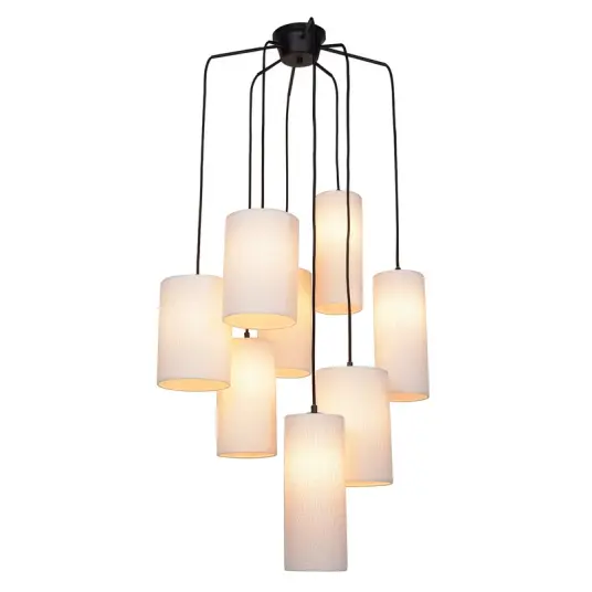 MARKET SET Cosiness pendellampe med 8 lyskilder rund