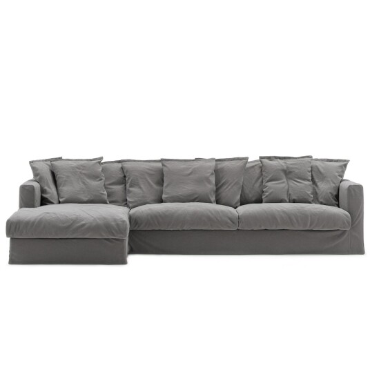 Decotique Le Grand Air 3 Seter Sofa Bomull Divan Venstre Grå