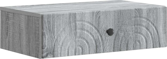 vidaXL Vegghengt Sidebord Grå sonoma 59 x 34,5 x 17 cm Konstruert tre