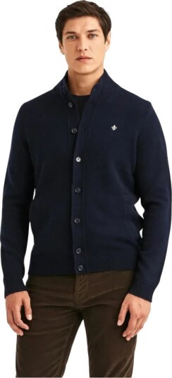 Morris Hertford Button Cardigan NAVY M