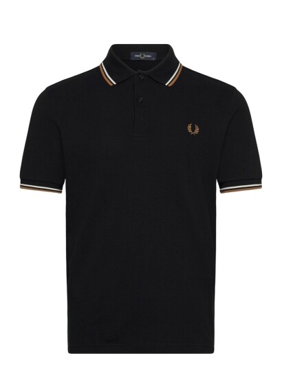 Fred Perry Twin Tipped Fp Shirt   Black   L