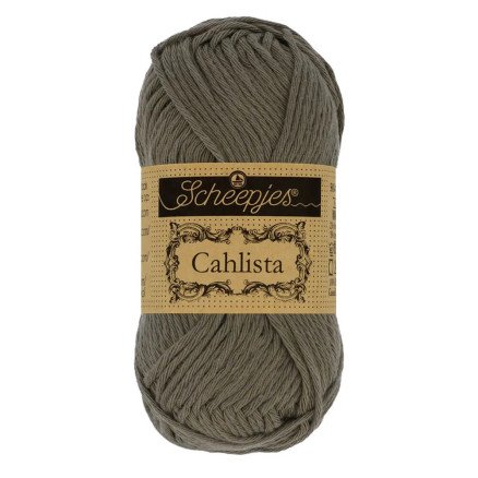 Scheepjes Cahlista Garn Unicolor 387 Mørk Oliven Scheepjes Cahlista Garn Unicolor 387 Mørk Oliven