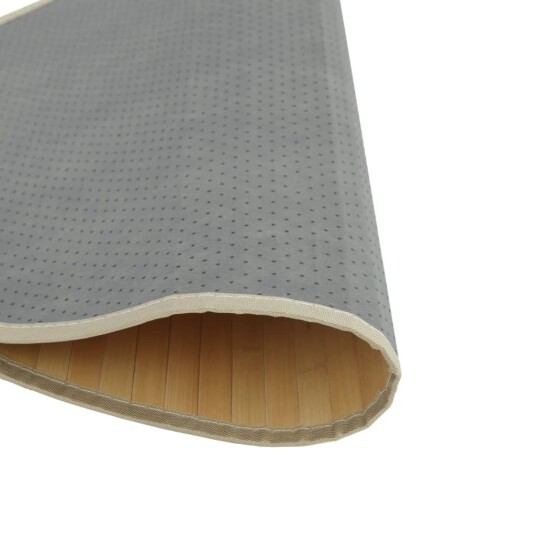  Teppe rund lys naturell 80 cm bambus 8721012370005